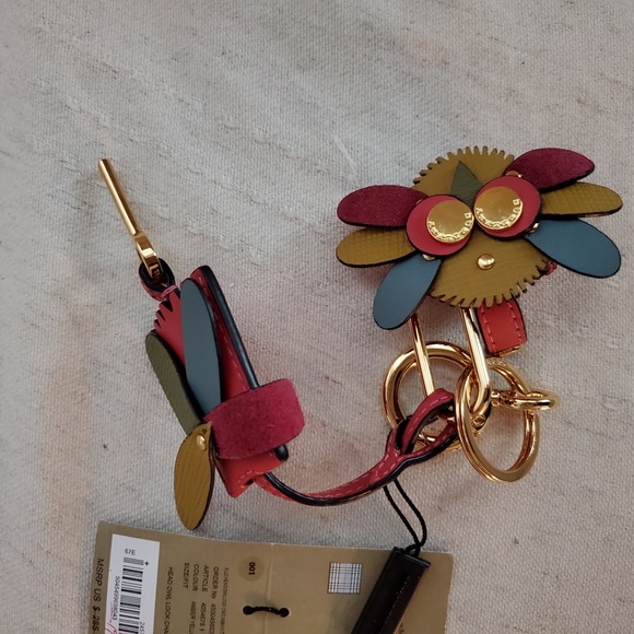 Nwt Burberry Leather bag charm keyring 100% Authentic - Picture 8 of 10
